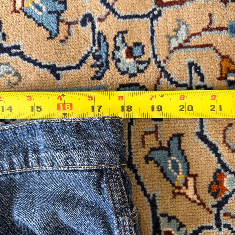Madewell Blue Denim Mini Skirt with Frayed Hem - Picture 5 of 6